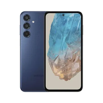 Foto do produto Celular Samsung Galaxy M35 5G , Câmera Tripla Até 50MP, Selfie 50MP, Tela Super Amoled + 6.6 120Hz, 256GB, 8GB Ram - Azul Escuro
