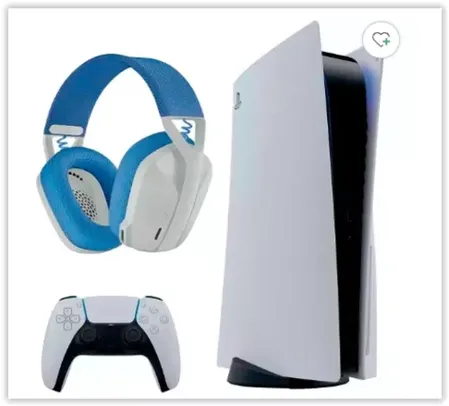 Console Playstation 5 Sony Standard 825GB SSD + Headset Gamer Logitech G435 Wireless Branco