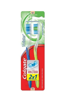 [Prime] Escova Dental Colgate Twister (2 unidades) | R$9