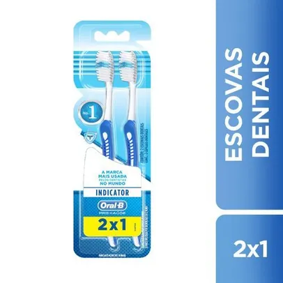 Kit Escova Dental Oral-B Indicator Plus 40 | 2 kit por R$10