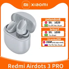 [PRIMEIRA COMPRA] Fone de Ouvido Xiaomi Redmi AirDots 3 Pro TWS | R$240