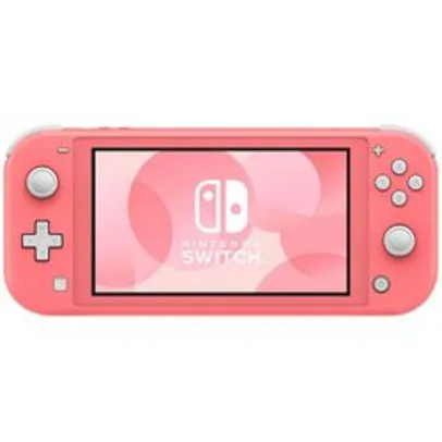 (Ame SC R$ 961) Nintendo switch lite coral