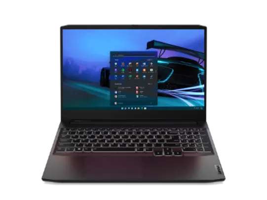 Notebook IdeaPad Gaming 3 Processador AMD Ryzen™ 7 5800H Tela Full HD IPS SSD NVME 256GB + Mochila Lenovo B210 Casual