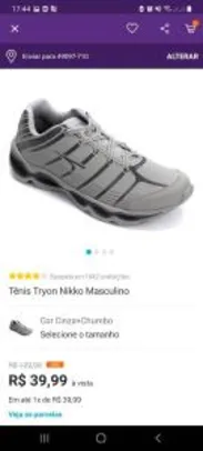 Tênis Tryon Nikko Masculino | R$33.99
