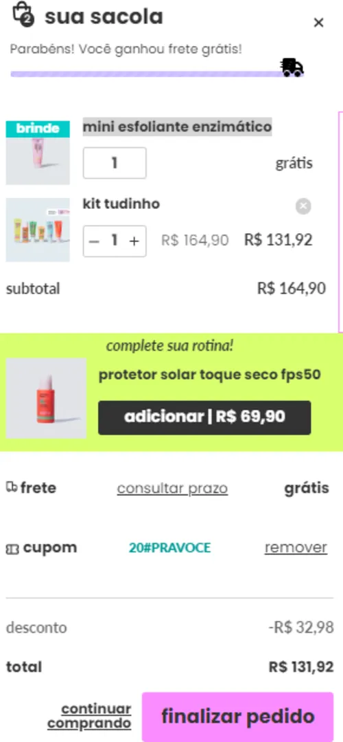 Imagem na descrição da promoção