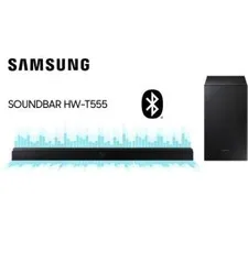 (AME R$ 891) Soundbar Samsung Hw-t555 2.1 Canais Subwoofer Wireless Bluetooth HDMI - 320w R$990