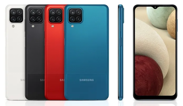 Smartphone Samsung Galaxy A12 64GB - Azul ou Vermelho