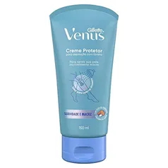 Gillette Venus Creme para Depilação com Óleo de Amêndoas, Ideal para Depilar com Aparelho de Depilação no Chuveiro, 150mL