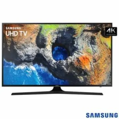 Smart TV 4K Samsung LED 75” com HDR Premium, Plataforma Smart Tizen e Wi-Fi 