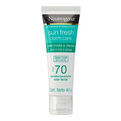 Protetor Solar Facial Neutrogena Sun Fresh Derm Care FPS70 40g