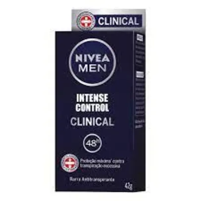 Antitranspirante em barra Nivea Men Clinical Intense Control 42 g | R$10