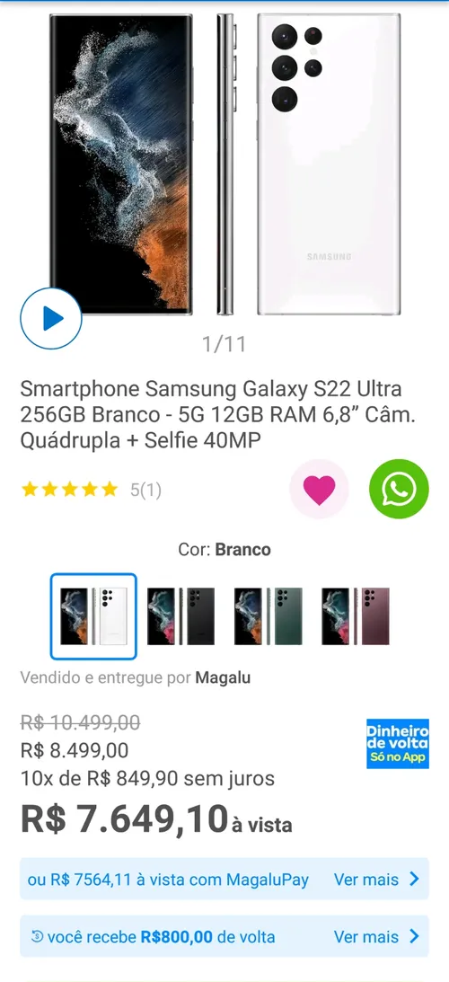 Imagem na descrição da promoção