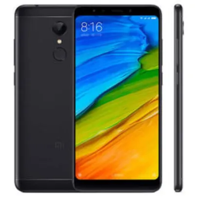 Smartphone Xiaomi Redmi 5 Impressão Digital 5,7 Polegadas 3GB RAM 32GB ROM Snapdragon 450 Octa core 4G - R$468