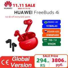 Fone de Ouvido Bluetooth Huawei Freebuds 4i TWS