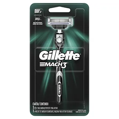 [Rec] Aparelho de Barbear Gillette Mach3 + 1 Carga