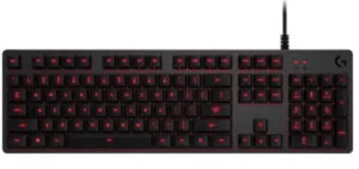 Teclado Mecânico Logitech G413 Carbon LED Vermelho - R$300