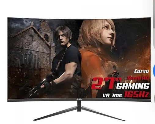 Monitor Gamer Ninja Rinnegan, 27 Pol, Curvo, Quad HD, 1ms, 165Hz, HDR, FreeSync, HDMI/DP, MGN-004-27S