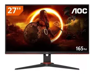 [santander] Monitor gamer AOC G2 27G2SE 27" preto e vermelho 100V/240V