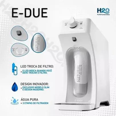 Purificador De Água Refrigerado Novo E-Due Equilibrium Branco - Ibbl