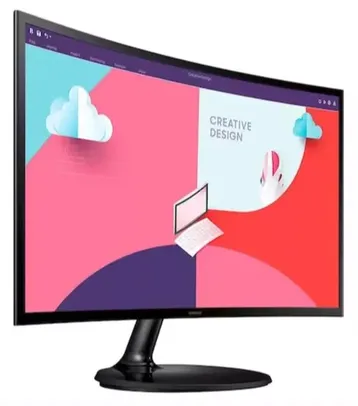 Monitor Curvo Samsung 24" FHD, HDMI, VGA, Freesync, Série S36C