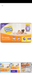 [App + Cliente Ouro] Fralda Pom Pom Protek Proteção de Mãe Hiper G | 272 tiras | Leve 4 pague 3 | R$138