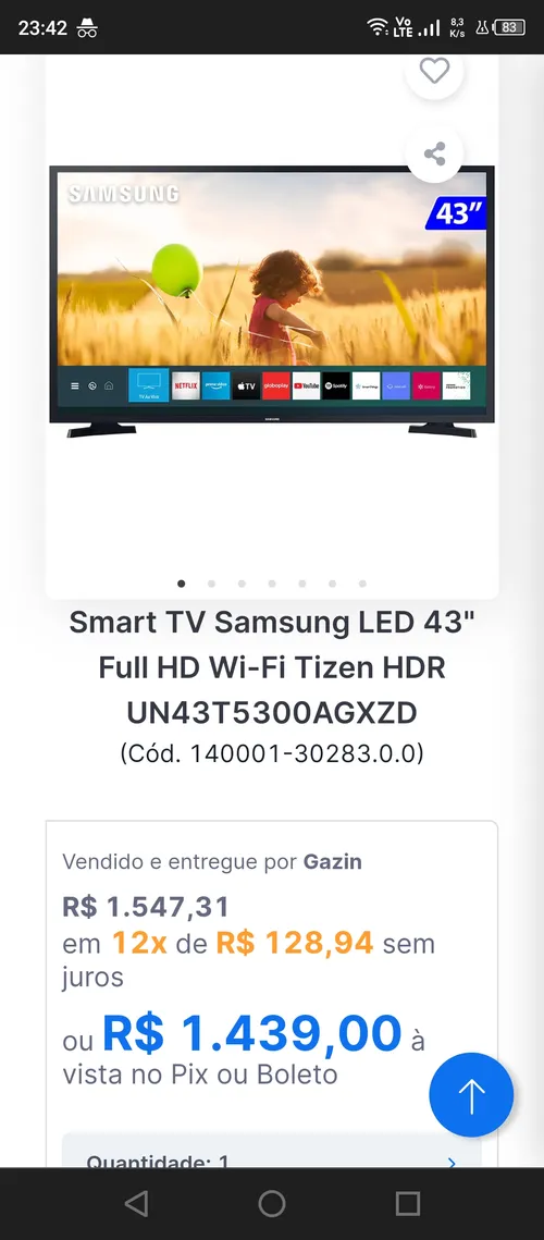 Imagem na descrição da promoção