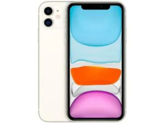 iPhone 11 Apple 64GB Branco 6,1” 12MP iOS | R$4.049