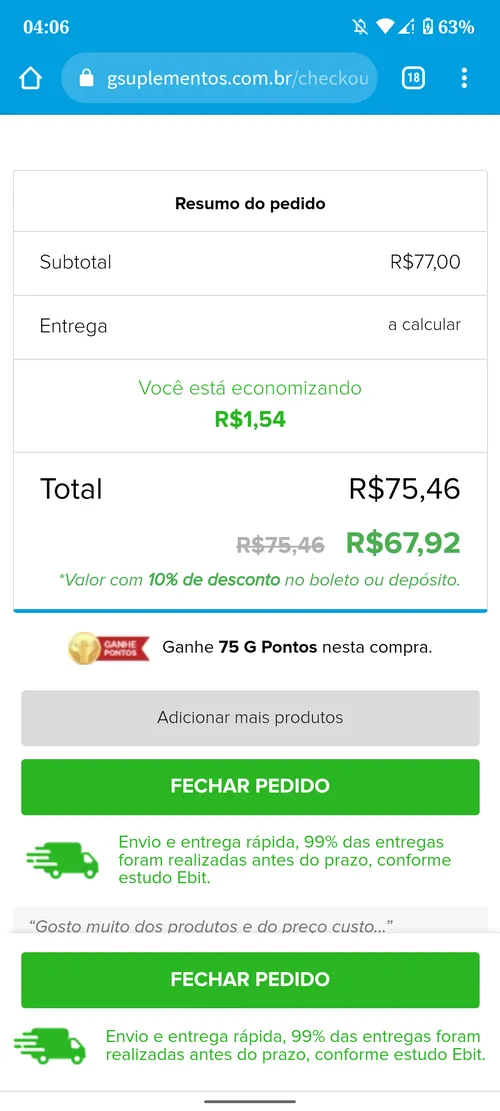 Imagem na descrição da promoção