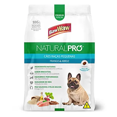 [Rec] Ração Baw Waw Natural Pro para cães raças pequenas sabor Frango e Arroz - 2,5kg