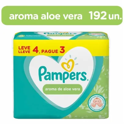 Lenços Umedecidos Pampers Aloe Vera L4 P3 com 48 Unidades 