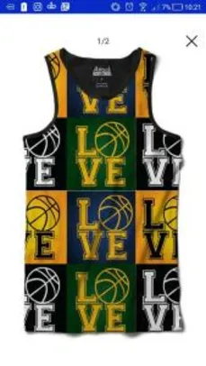 Camiseta Attack Life Regata Love Basquete Sublimada - R$19