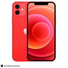 iPhone 12 mini, (PRODUCT) RED 5,4", 5G, 128 GB e Câmera Dupla de 12MP 