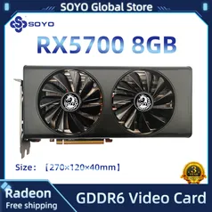 Placa de video RX 5700 SOYO 