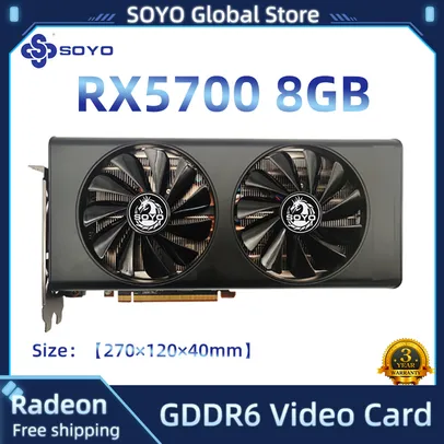 Placa de video RX 5700 SOYO 