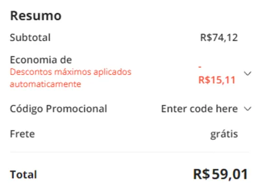 Imagem na descrição da promoção