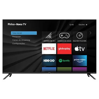 [Outlet](AME R$1511) Smart TV Philco 50 polegadas 4K com Roku TV modelo