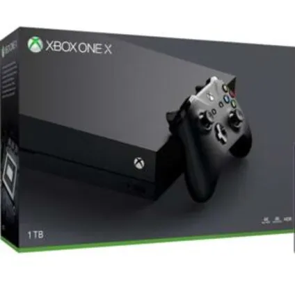 [APP] Console Xbox One X 1TB 4K+ Controle sem Fio | R$1.860