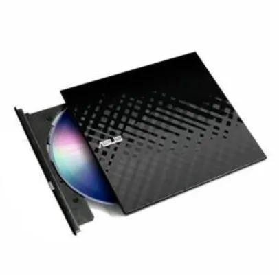 Drive ASUS Gravador Externo Stylish Diamond de CD/DVD e Leitor de CD/DVD - R$145