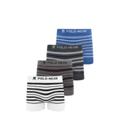 Kit 4 Cuecas Boxer Sem Costura Polo Wear Sortido