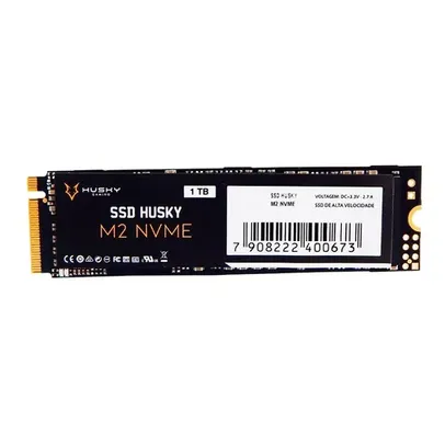 SSD Husky Gaming 1TB,  M.2 NVMe, Leitura: 2400 MB/s e Gravação: 1800 MB/s, Preto - HGML025