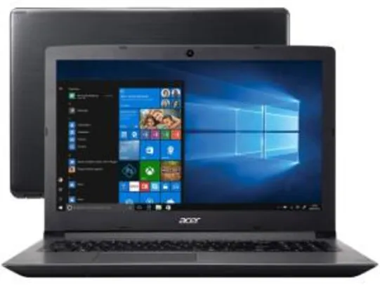 Notebook Acer Aspire 3 R$ 1.979,10 boleto ou 1x cartão