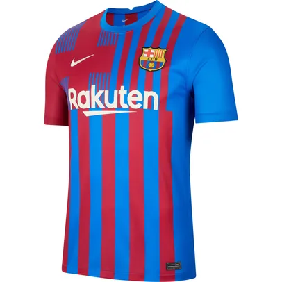Camisa Barcelona Home 21/22 s/n° Torcedor Nike Masculina