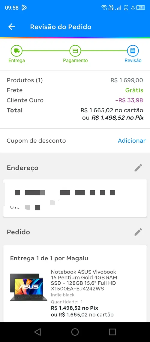 Imagem na descrição da promoção