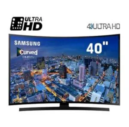 [Ponto Frio] Smart TV LED Curved 40" Ultra HD 4K Samsung 40JU6700 com UHD Upscaling R$ 1979