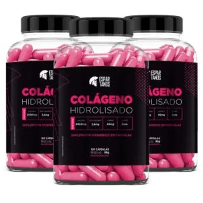 Colágeno Hidrolisado Espartanos Collagen (360 Cáps) R$67