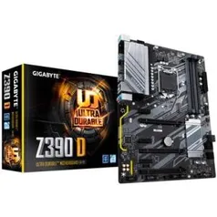 Placa-Mãe Gigabyte Z390 D, Intel LGA 1151, ATX, DDR4 - R$950