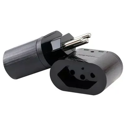 Protetor Contra Surtos Elétricos Clamper Pocket 3 Pinos, Monopolar, 20A, Bivolt, Preto - 11655