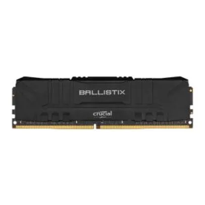 MEMORIA CRUCIAL BALLISTIX 8GB (1X8) DDR4 3000MHZ PRETA | R$235