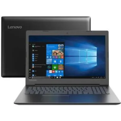 [APP Shoptime] Notebook Lenovo Ideapad 330 Dual Core Intel Celeron 4GB 500GB Tela 15,6" Windows - 10 Preto | R$1.305 (R$1.175 com AME)