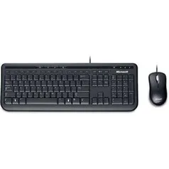 [Cartão Americanas] Kit Teclado e mouse Wired Desktop 600 - Microsoft R$ 43